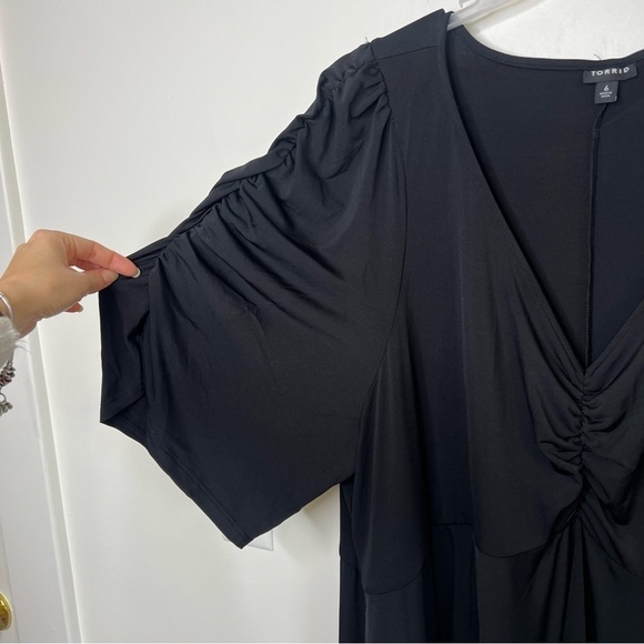 TORRID MINI STUDIO KNIT CINCH FRONT SKATER DRESS - Picture 5 of 10